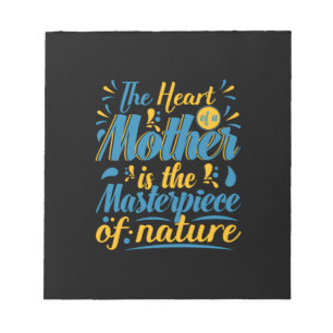 Mother Gift The Heart of A Mother Notizblock
