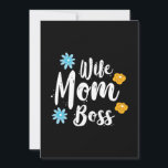 Mother Gift Wife Mom Boss Feiertagskarte<br><div class="desc">Mother Gift Wife Mom Boss</div>