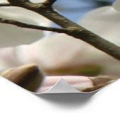 MOTHER GIFTS ART Magnolia Tree Blume Poster (Ecke)