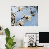 MOTHER GIFTS ART Magnolia Tree Blume Poster (Heimbüro)
