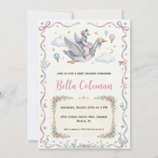 Mother Goose Baby Shower Einladungen