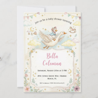 Mother Goose Baby Shower Einladungen