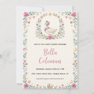 Mother-Goose-Baby-Shower-Einladungen Einladung