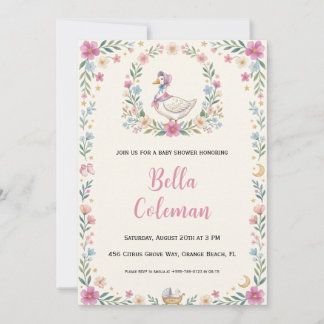 Mother-Goose-Baby-Shower-Einladungen Einladung