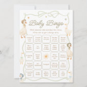 Mother Goose Baby Shower Find the Guest Bingo Game Einladung (Vorderseite)