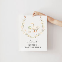 Mother Goose Baby Shower Willkommensposter