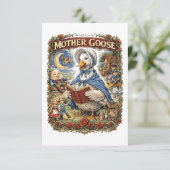 Mother Goose Dankeskarte (Stehend Vorderseite)