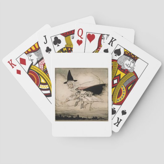 Mother Goose, frontispiece of 'Mother Goose The Ol Spielkarten (Rückseite)