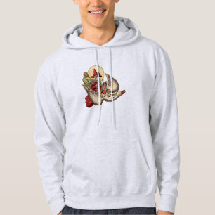 Mother Goose Kind Antiquität Illustration Hoodie