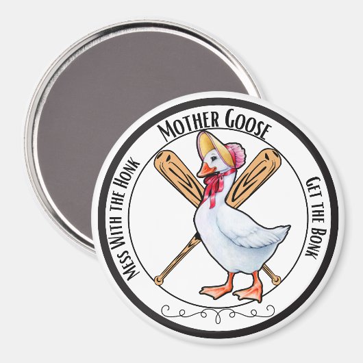 Mother Goose Magnet (Vorderseite/Rückseite)