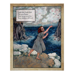 mother goose nursery rhymes 5 poster