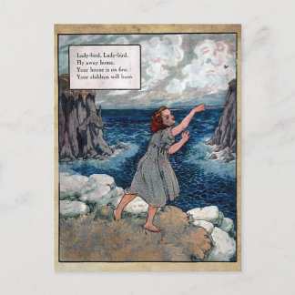 mother goose nursery rhymes 5 postkarte