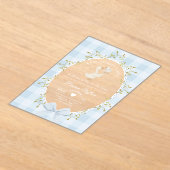 Mother Goose Silly Baby Shower Blue Gingham Acryleinladungen (Ablage )