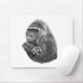 Mother gorilla Mouse Pad 母ゴリラのマウスパッド Mousepad (Mit Mouse)