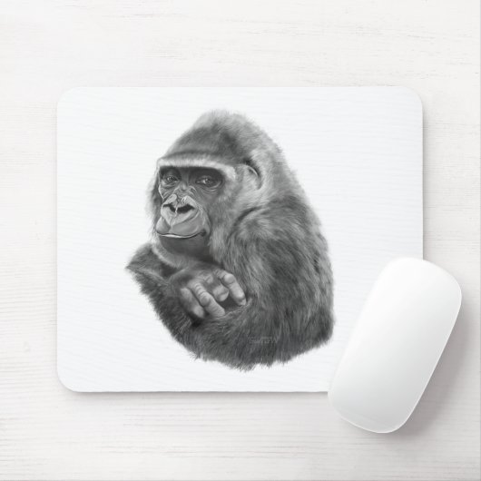 Mother gorilla Mouse Pad 母ゴリラのマウスパッド Mousepad (Mit Mouse)