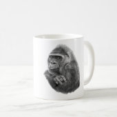 Mother gorilla mugcup 母ゴリラのマグカップ kaffeetasse (VorderseiteRechts)