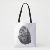 Mother gorilla tote bag 母ゴリラのトートバッグ tasche (Vorderseite)