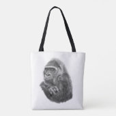 Mother gorilla tote bag 母ゴリラのトートバッグ tasche (Rückseite)