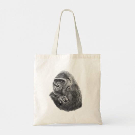 Mother gorilla tote bag 母ゴリラのトートバッグ tragetasche (Rückseite)