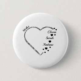 Mother heart ccustomize name button