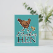 Mother Hen Postkarte (Stehend Vorderseite)