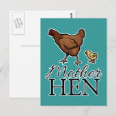 Mother Hen Postkarte (Vorne/Hinten)