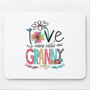 Mother I Love Being Called Granny Sunflower Birth Mousepad