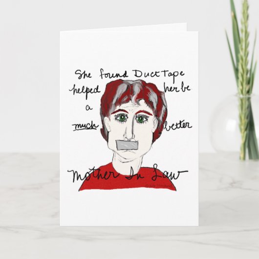 Mother in Law Apology Greeting Card. Karte (Vorderseite)