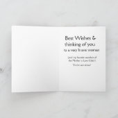 Mother in Law Get Well Thinking of You card 2 Karte (Innenseite)
