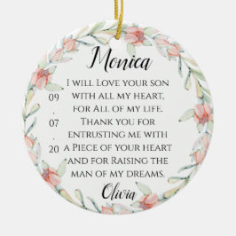 Mother In Law Gift Ceramic Ornament