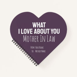 Mother In Law Gifts Mother-in-law Mom For Her Notizblock