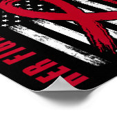 Mother In Law Multiple Myeloma Awareness American Poster (Ecke)