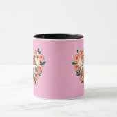 Mother Infinite Love – Floral Typography Tasse (Zentrum)