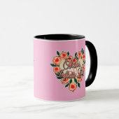 Mother Infinite Love – Floral Typography Tasse (VorderseiteRechts)