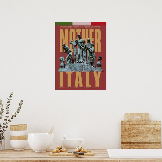 Mother Italy Poster (Küche)