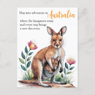 Mother Kangaroo Postkarte