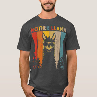 Mother Llama Lover Gift For Mens Womens T-Shirt