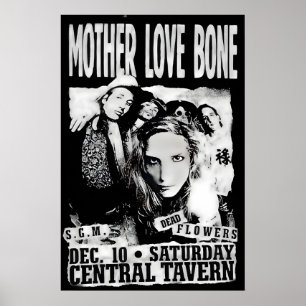 Mother Love Bone 1988 Club-Gig-Plakatdruck 1 Poster