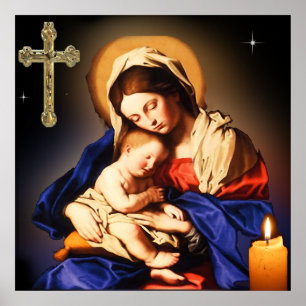 Mother Mary art Poster