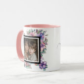 Mother Mommy Watercolor Foto Tasse (Vorderseite Links)
