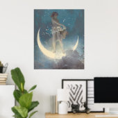 Mother Moon Vintag Art Poster (Heimbüro)