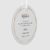 Mother/Mum Of The Bride Keepsake Ornament (Vorderseite)