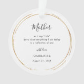 Mother/Mum Of The Bride Keepsake Ornament (Vorderseite)