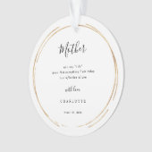 Mother/Mum Of The Bride Keepsake Ornament (Vorderseite)