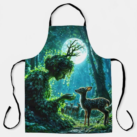  Mother nature's gentle touch on a spotted fawn Schürze (Vorderseite)