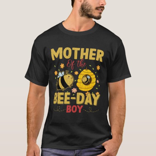 Mother Of Bee Day Boy Fun Beekeeper Beekeeping Hon T-Shirt (Vorderseite)