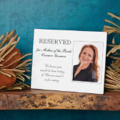 Mother of Bride Reserved Foto Memorial Wedding Fotoplatte (Seite)