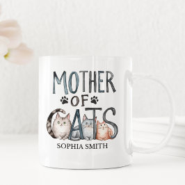 Mother of Cats, Fun Gift for Cat Lovers Kaffeetasse