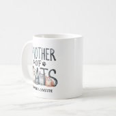Mother of Cats, Fun Gift for Cat Lovers Kaffeetasse (Vorderseite Links)