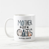 Mother of Cats, Fun Gift for Cat Lovers Kaffeetasse (Links)